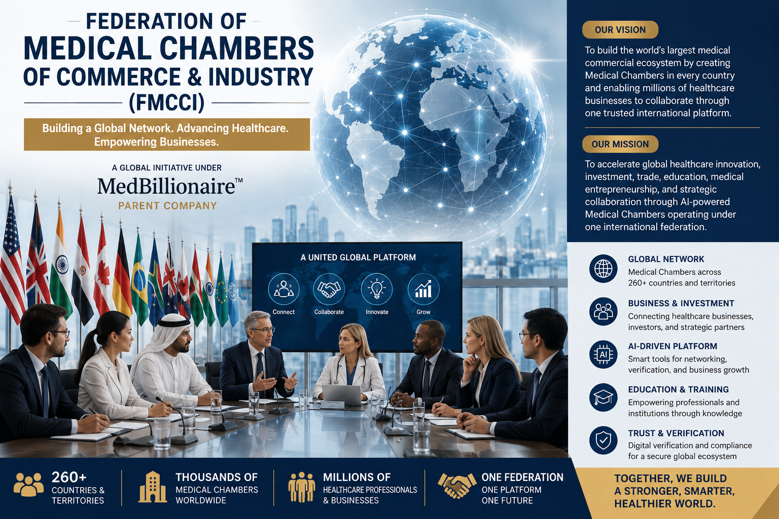 Federation of Medical Chambers of Commerce & Industry (FMCCI), Building a Global Medical Business Network Under MedBillionaire™